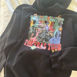 Gildan Black Eras Tour Graphic Hoodie